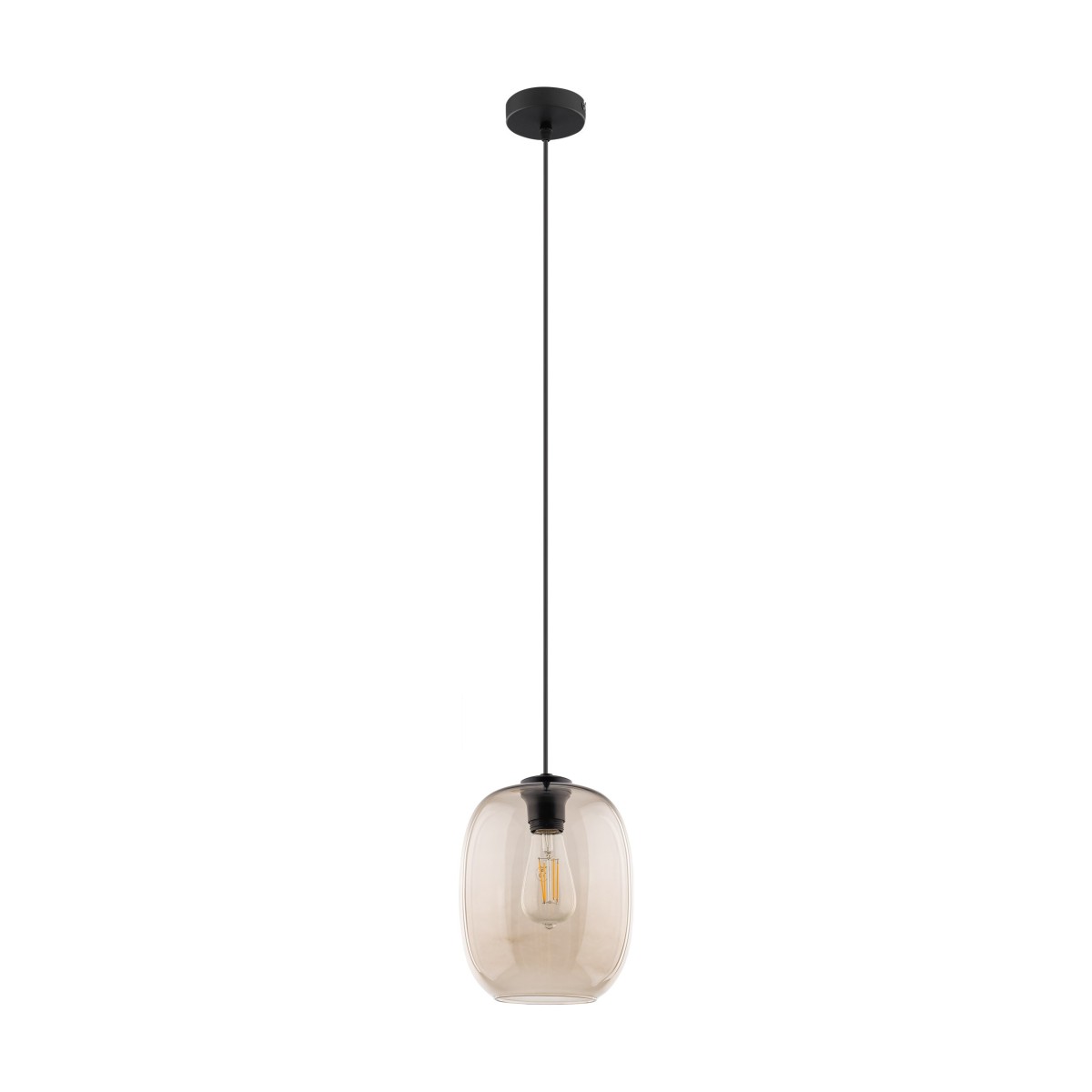 Lampa wisząca TK-Lighting ELIO TKL4338 kolor - czarny - topaz styl Nowoczesny  Loftowy