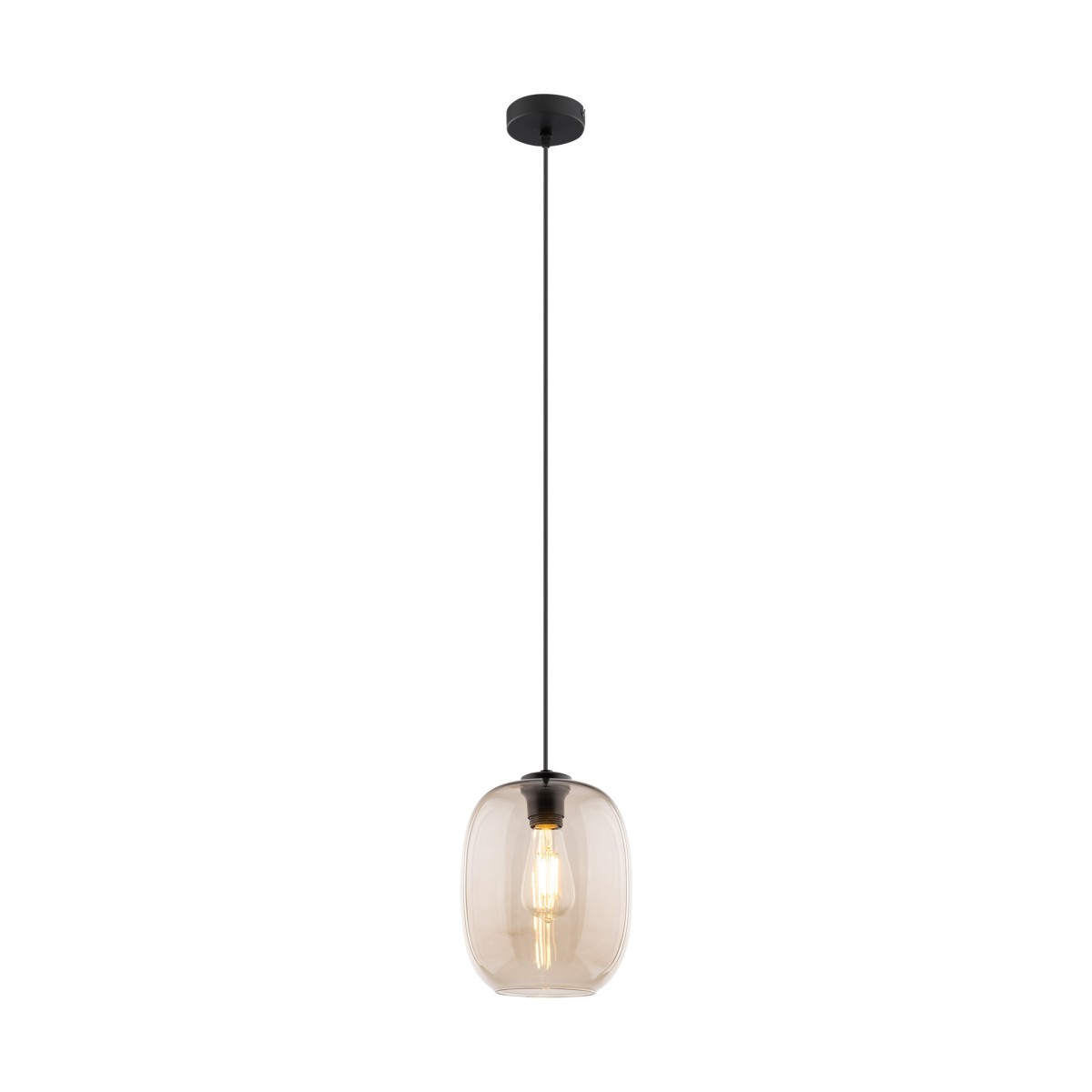 Lampa wisząca TK-Lighting ELIO TKL4338 kolor - czarny - topaz styl Nowoczesny  Loftowy