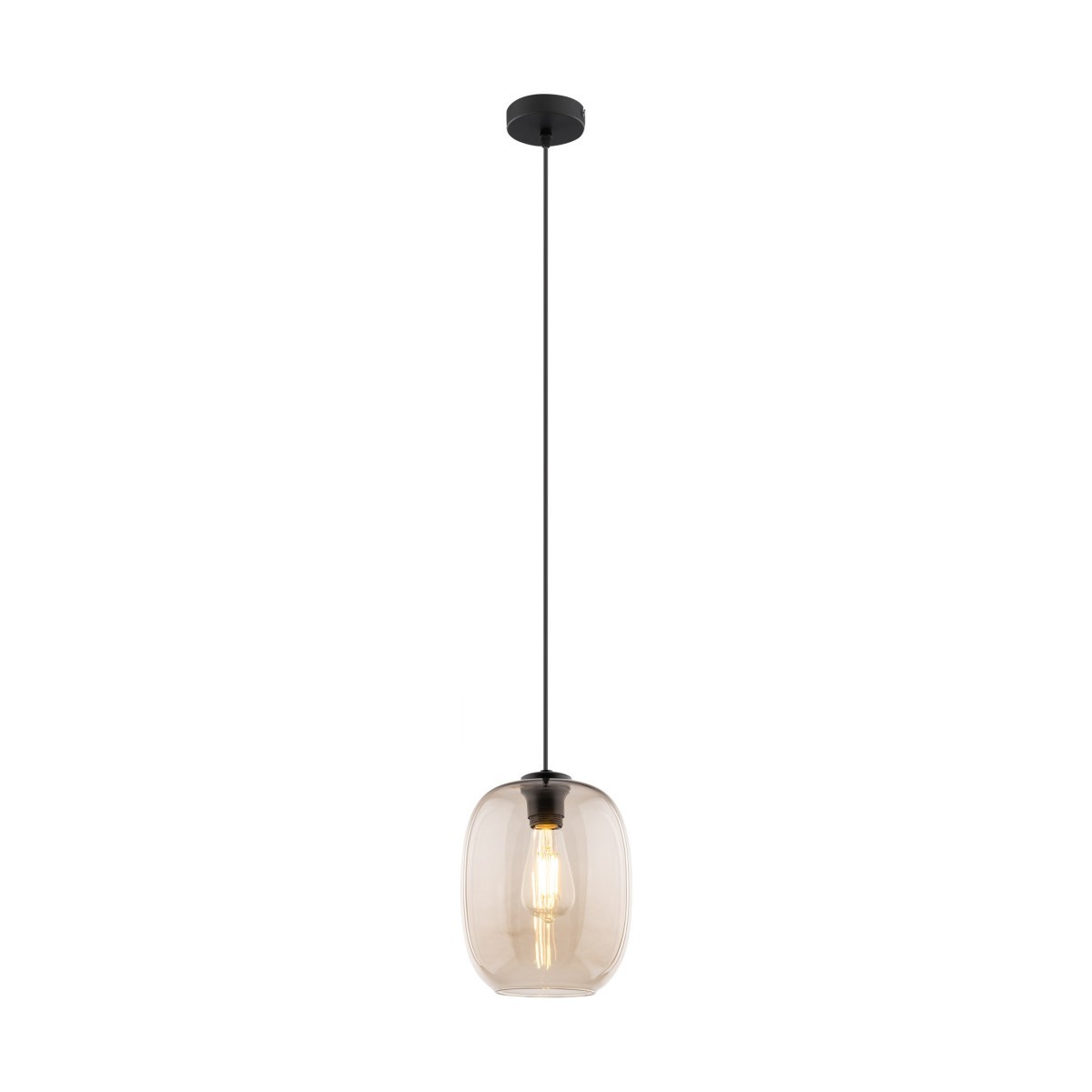 Lampa wisząca TK-Lighting ELIO TKL4338 kolor - czarny - topaz styl Nowoczesny  Loftowy