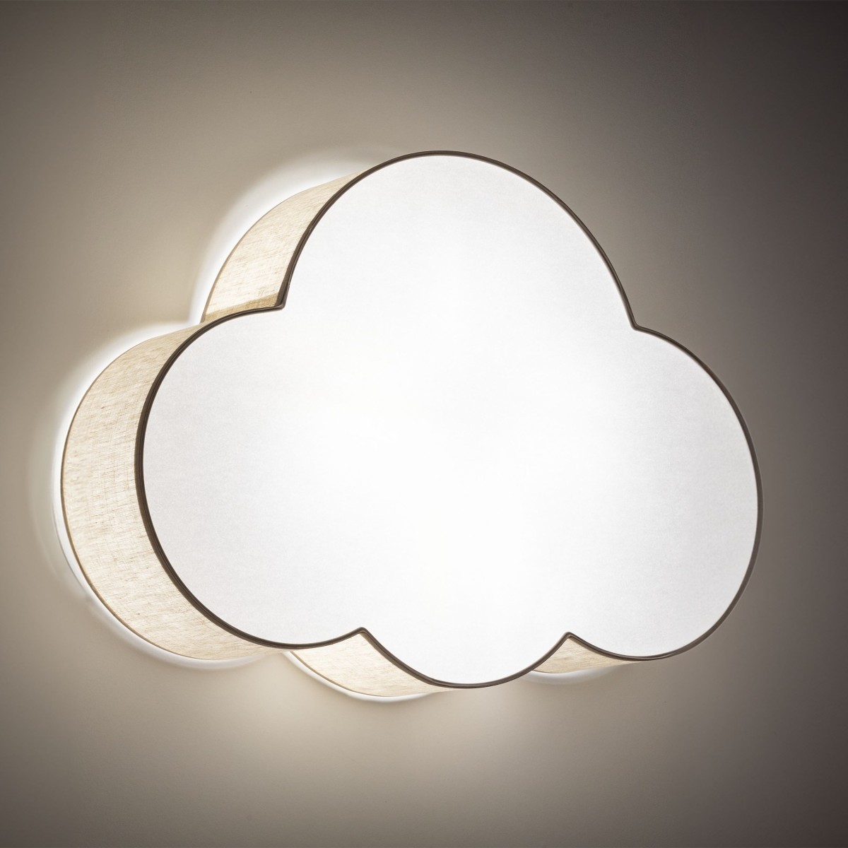 Lampa sufitowa TK-Lighting CLOUD TKL4336 kolor - biały - len styl Nowoczesny  Skandynawski