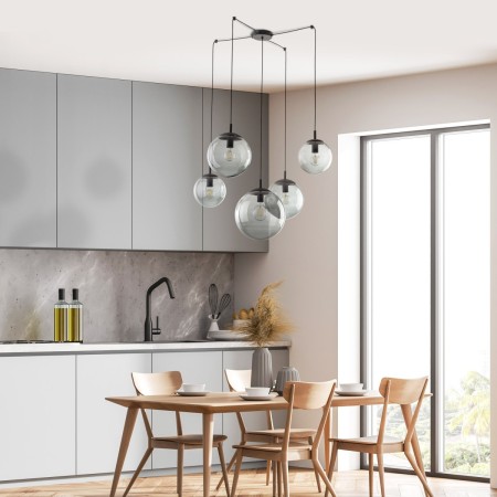 Lampa wisząca TK-Lighting ESME TKL5382  Lampa sufitowa kolor - czarny - grafitowy styl Nowoczesny  Glamour