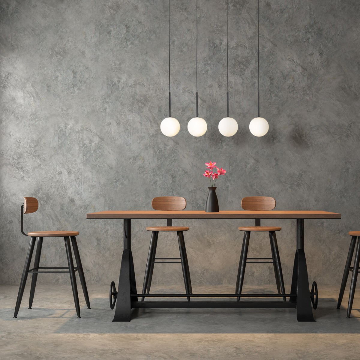 Lampa wisząca TK-Lighting MARTIN TKL4503  Lampa sufitowa kolor - czarny - biały styl Nowoczesny  Loftowy