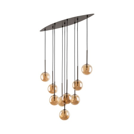 Lampa wisząca TK-Lighting ESTERA TKL6149 kolor - brązowy - bursztynowy styl Nowoczesny  Glamour