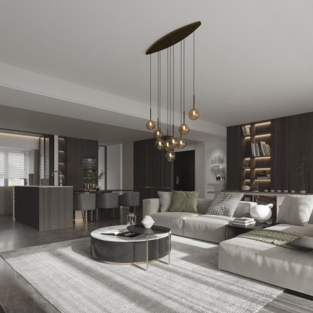 Lampa wisząca TK-Lighting ESTERA TKL6149 kolor - brązowy - bursztynowy styl Nowoczesny  Glamour