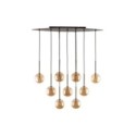 Lampa wisząca TK-Lighting ESTERA TKL6149 kolor - brązowy - bursztynowy styl Nowoczesny  Glamour