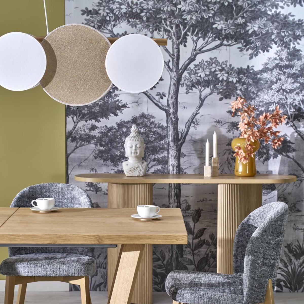 Lampa wisząca TK-Lighting PULSE TKL4815  Lampa sufitowa kolor - biały - sosna styl Nowoczesny  Boho