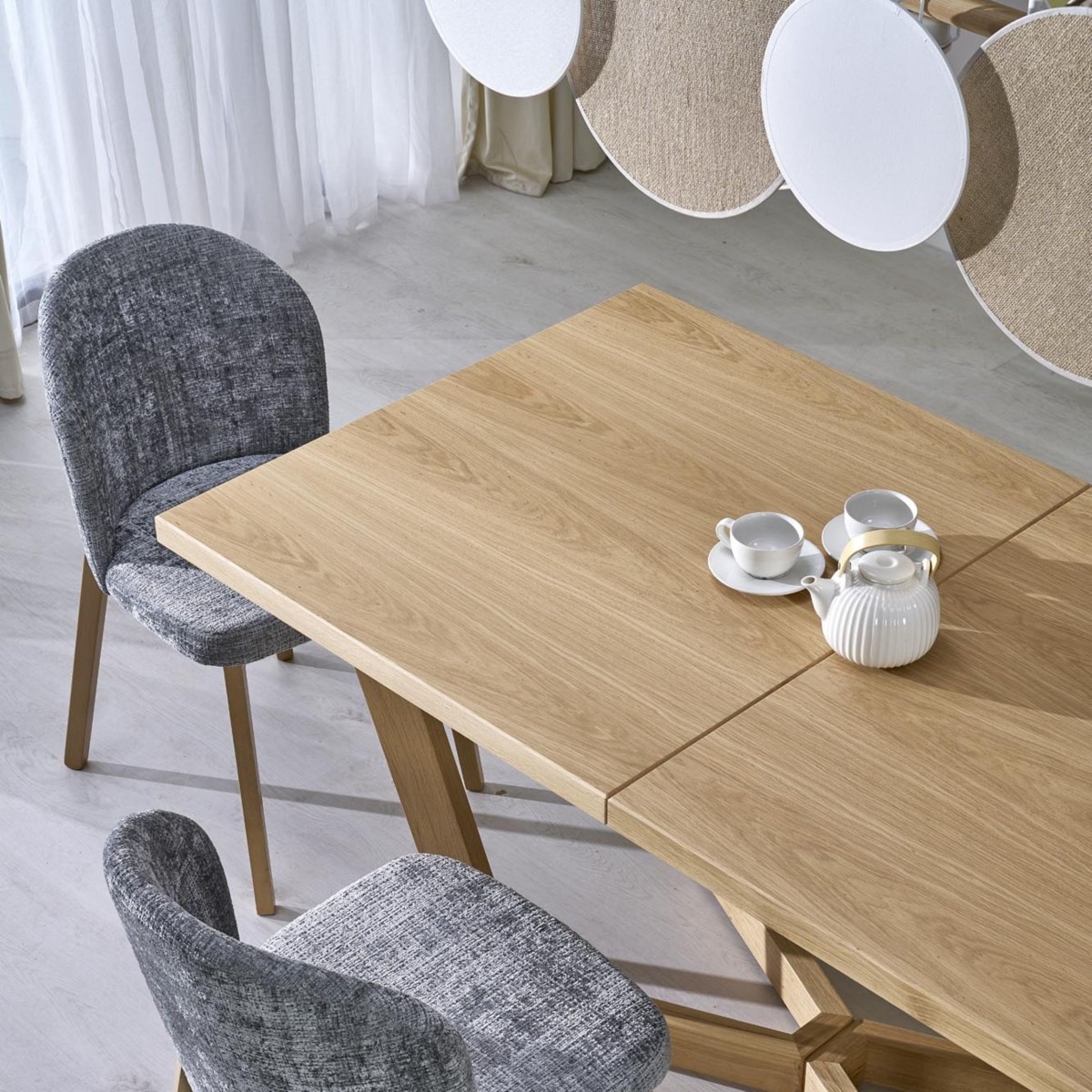 Lampa wisząca TK-Lighting PULSE TKL4815  Lampa sufitowa kolor - biały - sosna styl Nowoczesny  Boho