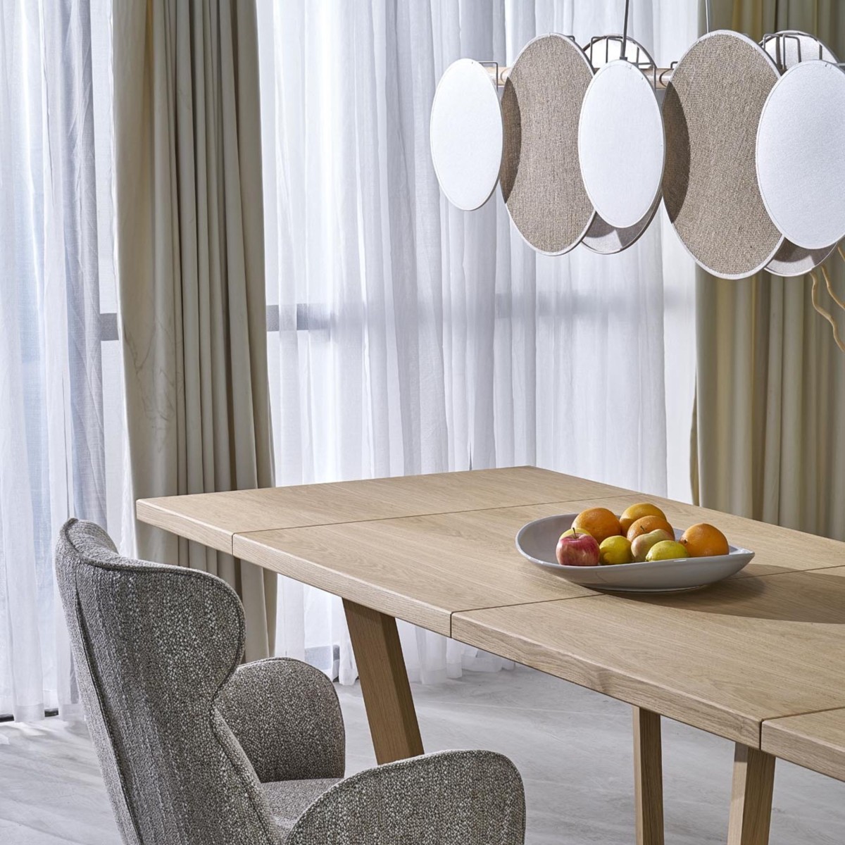 Lampa wisząca TK-Lighting PULSE TKL4815  Lampa sufitowa kolor - biały - sosna styl Nowoczesny  Boho