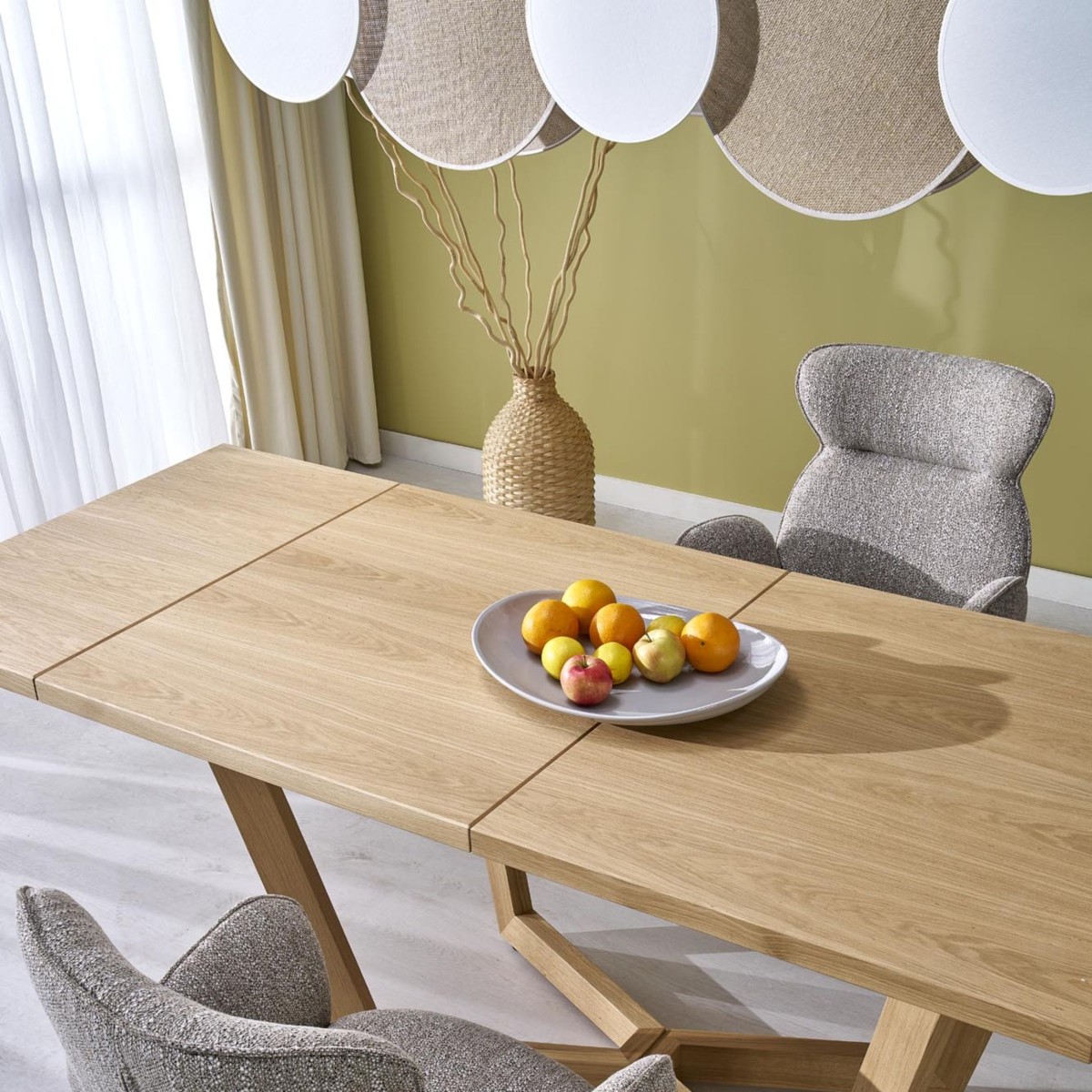 Lampa wisząca TK-Lighting PULSE TKL4815  Lampa sufitowa kolor - biały - sosna styl Nowoczesny  Boho