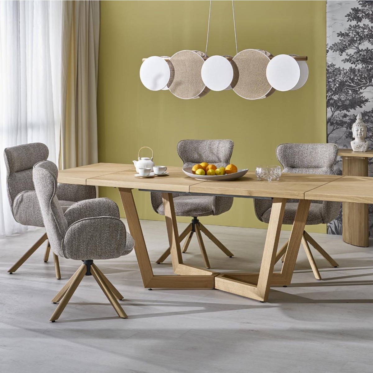 Lampa wisząca TK-Lighting PULSE TKL4815  Lampa sufitowa kolor - biały - sosna styl Nowoczesny  Boho