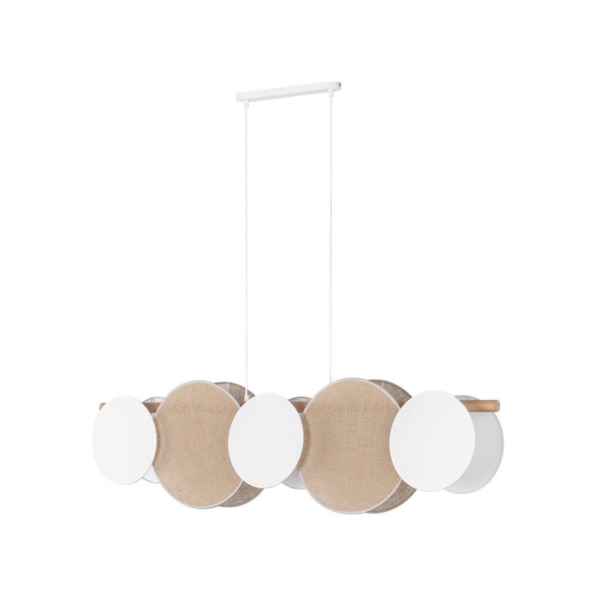 Lampa wisząca TK-Lighting PULSE TKL4815  Lampa sufitowa kolor - biały - sosna styl Nowoczesny  Boho