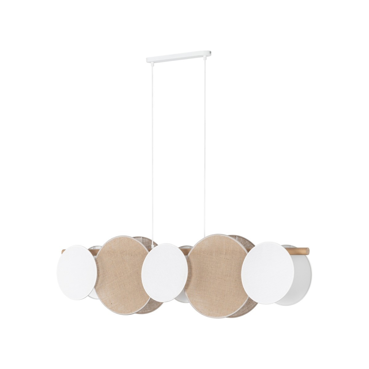 Lampa wisząca TK-Lighting PULSE TKL4815  Lampa sufitowa kolor - biały - sosna styl Nowoczesny  Boho