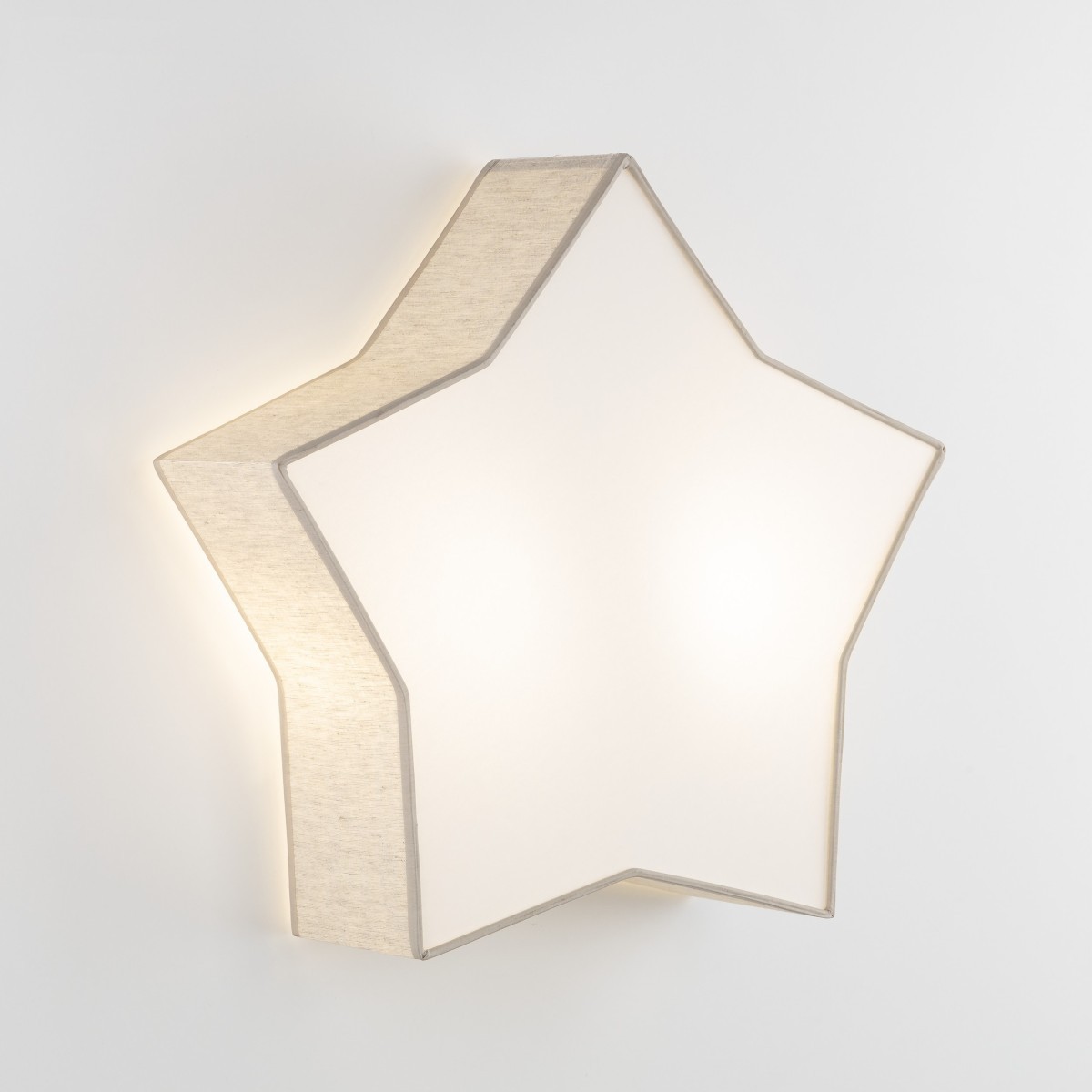 Lampa sufitowa TK-Lighting STAR TKL5958  Lampa ścienna kolor - biały - len styl Nowoczesny  Boho