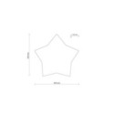 Lampa sufitowa TK-Lighting STAR TKL5958  Lampa ścienna kolor - biały - len styl Nowoczesny  Boho