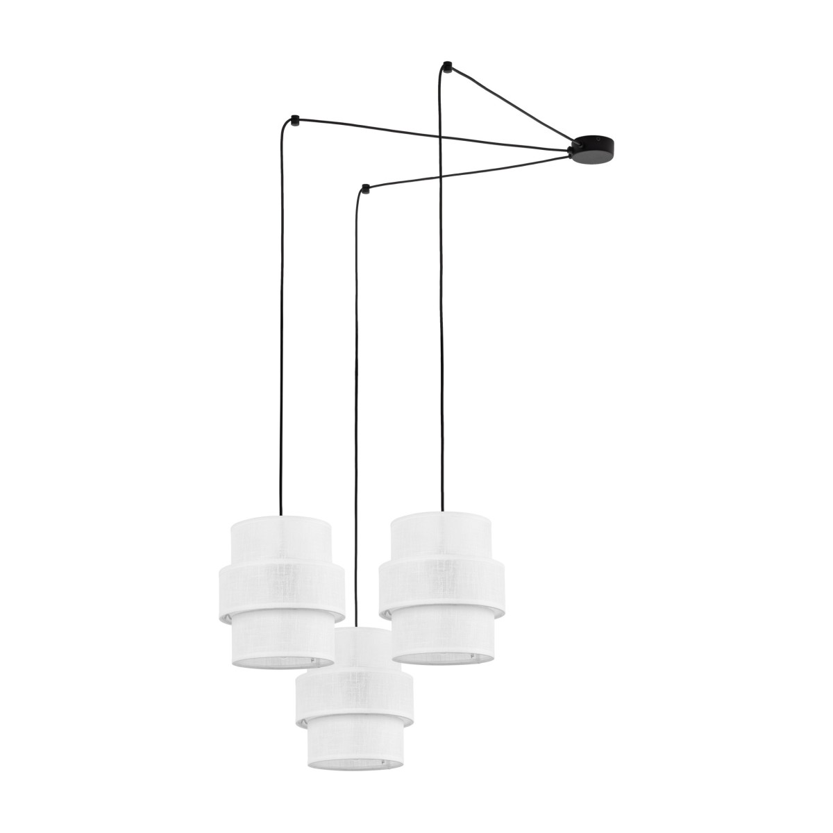 Lampa wisząca TK-Lighting CALISTO TKL5975 kolor - czarny - biały styl Nowoczesny  Loftowy