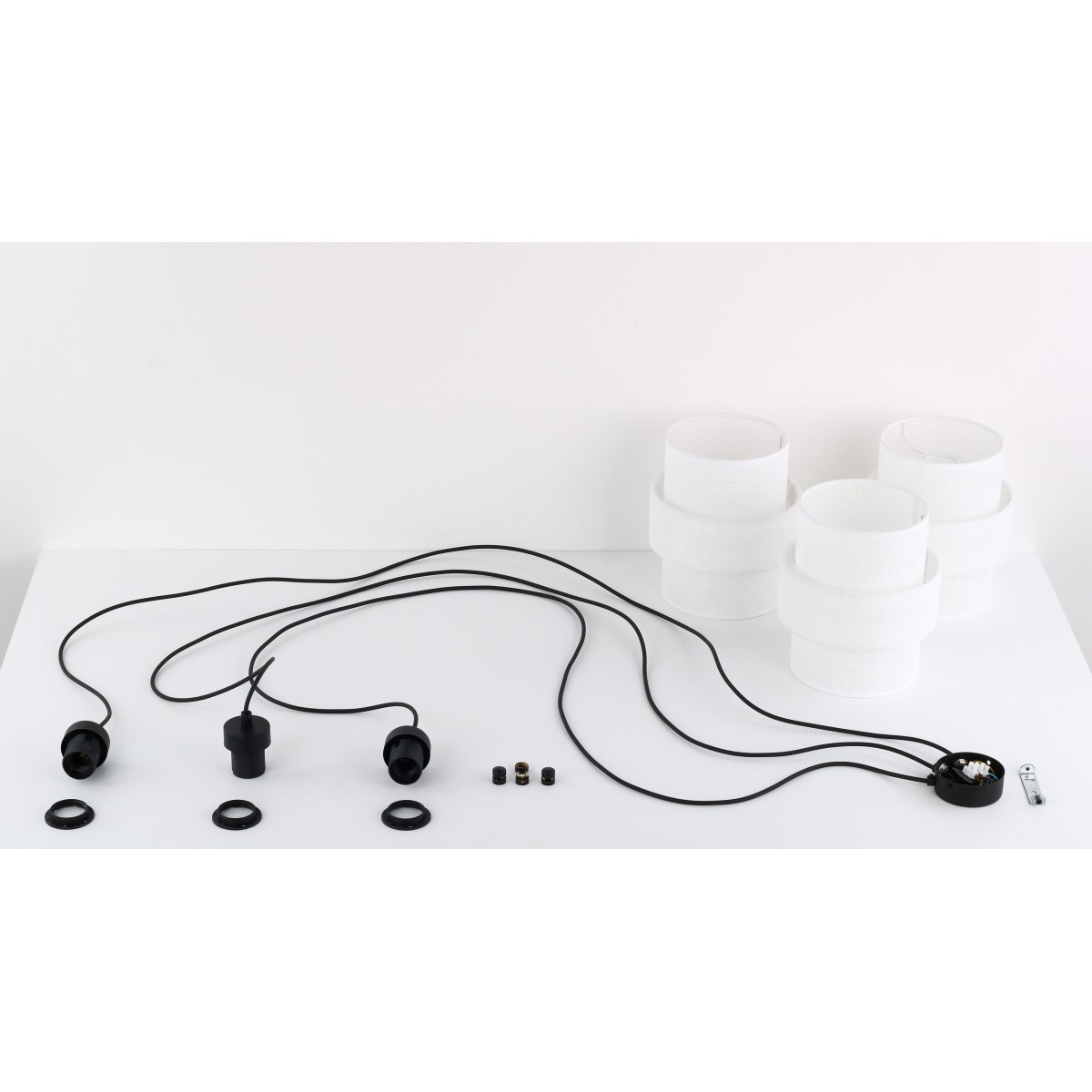 Lampa wisząca TK-Lighting CALISTO TKL5975 kolor - czarny - biały styl Nowoczesny  Loftowy