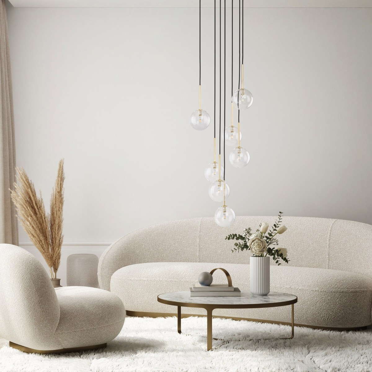 Lampa wisząca TK-Lighting NILOS TKL5362  Lampa sufitowa kolor - złoty - czarny styl Nowoczesny  Glamour