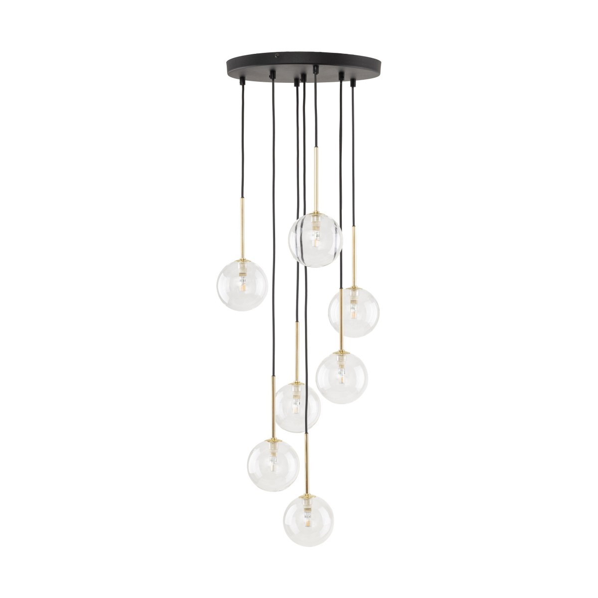 Lampa wisząca TK-Lighting NILOS TKL5362  Lampa sufitowa kolor - złoty - czarny styl Nowoczesny  Glamour