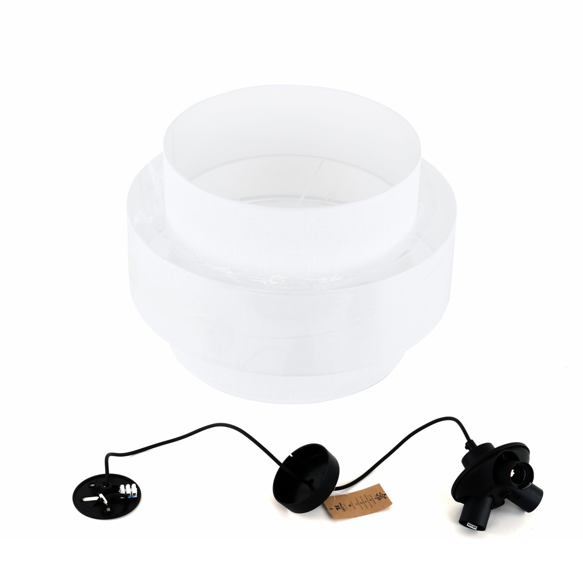 Lampa wisząca TK-Lighting CALISTO TKL5363 kolor - czarny - biały styl Nowoczesny  Loftowy