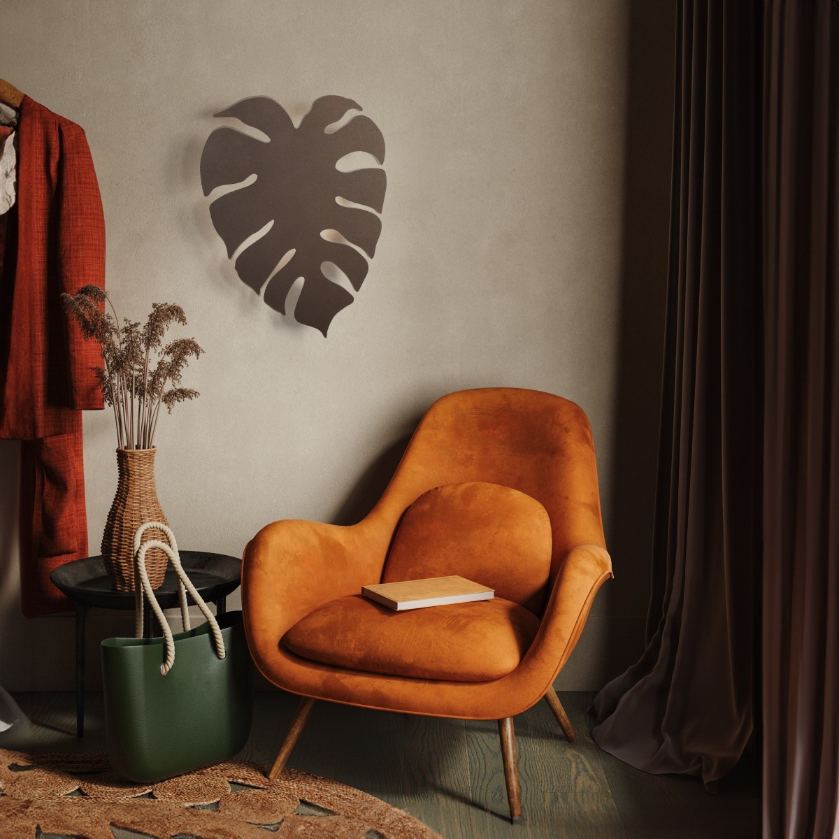 Lampa ścienna TK-Lighting MONSTERA TKL5822  Kinkiet kolor - brązowy styl Nowoczesny  Loftowy