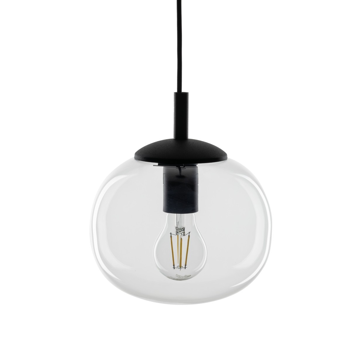 Lampa wisząca TK-Lighting VIBE TKL5823  Lampa sufitowa kolor - czarny - transparentny styl Loftowy  Klasyczny