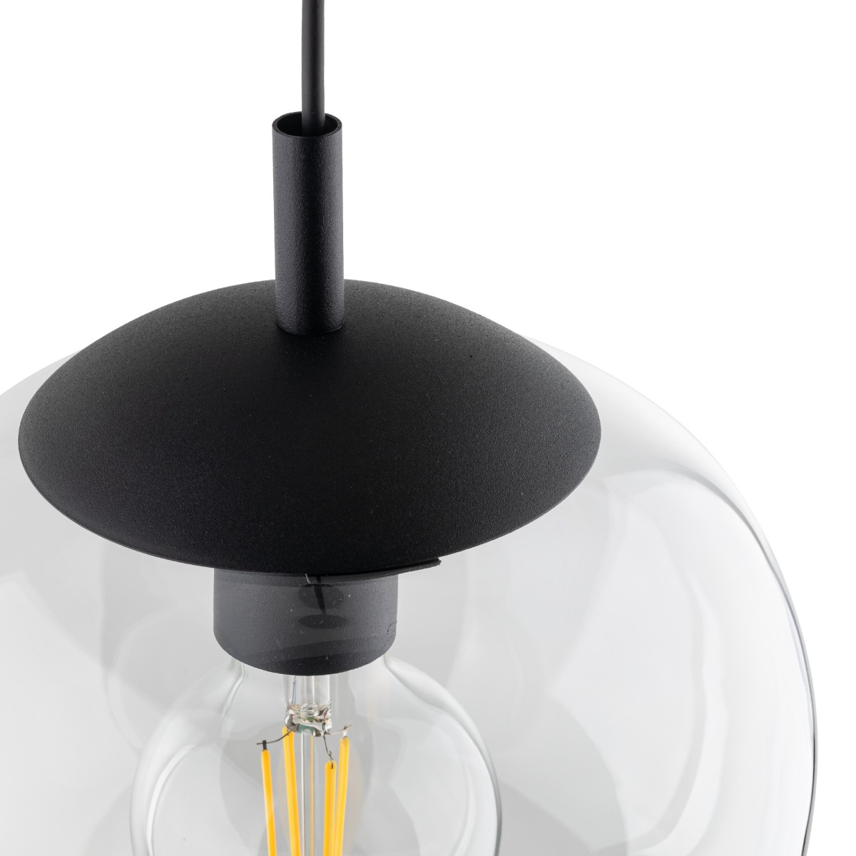 Lampa wisząca TK-Lighting VIBE TKL5823  Lampa sufitowa kolor - czarny - transparentny styl Loftowy  Klasyczny