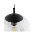 Lampa wisząca TK-Lighting VIBE TKL5823  Lampa sufitowa kolor - czarny - transparentny styl Loftowy  Klasyczny