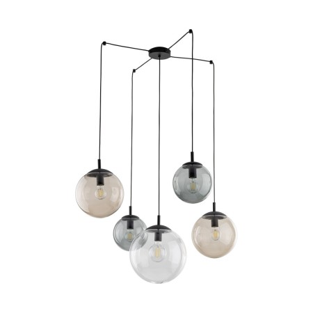 Lampa wisząca TK-Lighting ESME TKL4796  Lampa sufitowa kolor - czarny - transparentny styl Nowoczesny  Glamour
