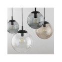 Lampa wisząca TK-Lighting ESME TKL4796  Lampa sufitowa kolor - czarny - transparentny styl Nowoczesny  Glamour