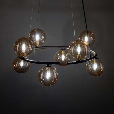 Lampa wisząca TK-Lighting ANABELLE TKL6572  Lampa sufitowa kolor - brązowy - bursztynowy styl Nowoczesny  Loftowy