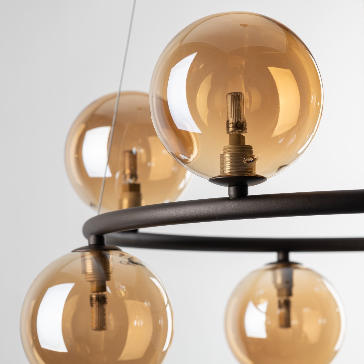 Lampa wisząca TK-Lighting ANABELLE TKL6572  Lampa sufitowa kolor - brązowy - bursztynowy styl Nowoczesny  Loftowy