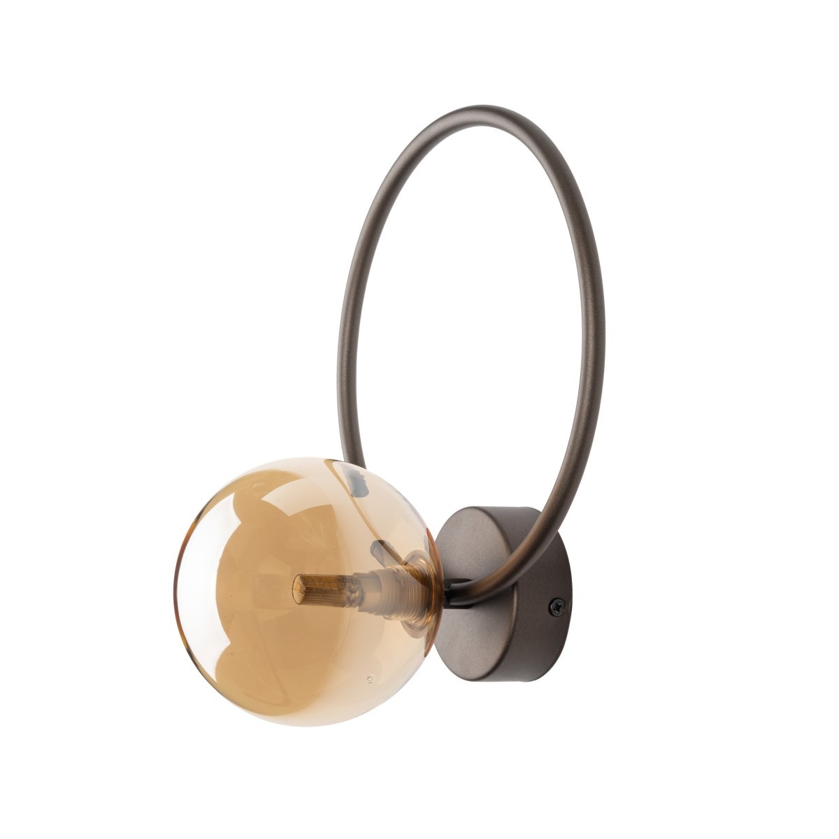 Kinkiet TK-Lighting ANABELLE TKL6570 kolor - brązowy - bursztynowy styl Nowoczesny  Loftowy