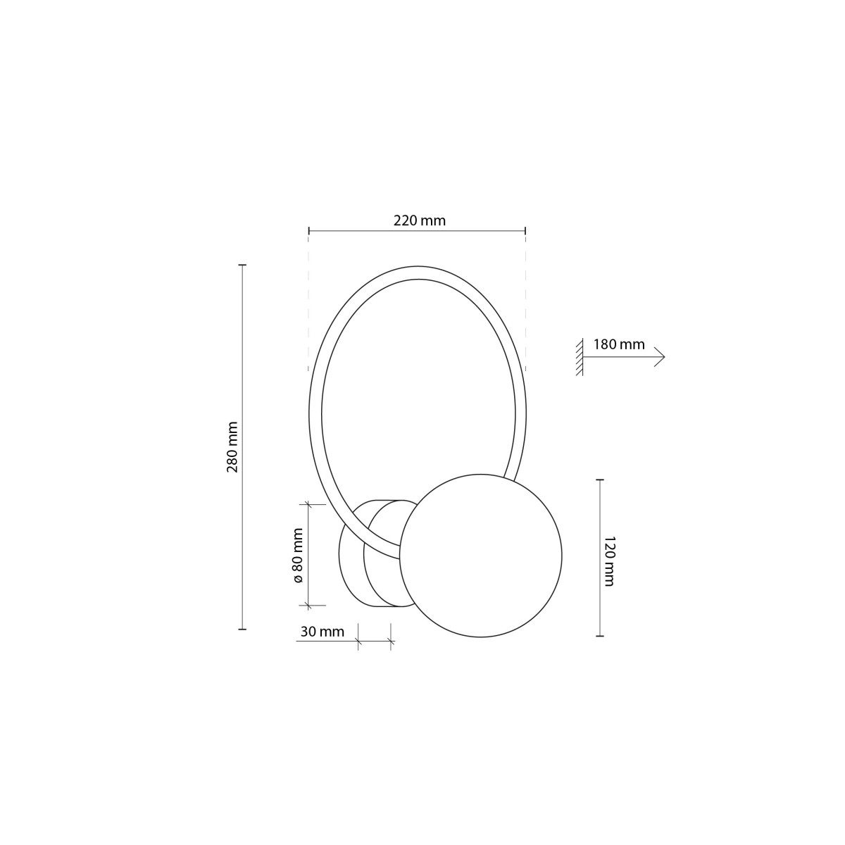 Kinkiet TK-Lighting ANABELLE TKL6570 kolor - brązowy - bursztynowy styl Nowoczesny  Loftowy