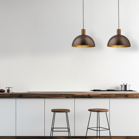Lampa wisząca TK-Lighting OSLO TKL4508  Lampa sufitowa kolor - brązowy - sosna styl Nowoczesny  Loftowy