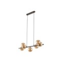 Lampa wisząca TK-Lighting ESTERA TKL4506  Lampa sufitowa kolor - brązowy - bursztynowy styl Nowoczesny  Glamour