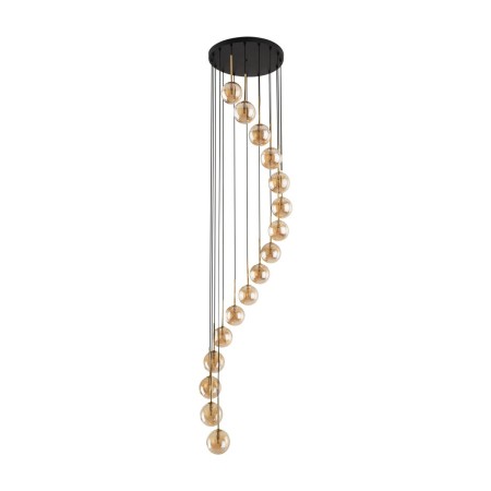 Lampa wisząca TK-Lighting AURORA TKL6023  Lampa sufitowa kolor - złoty - czarny styl Nowoczesny  Glamour