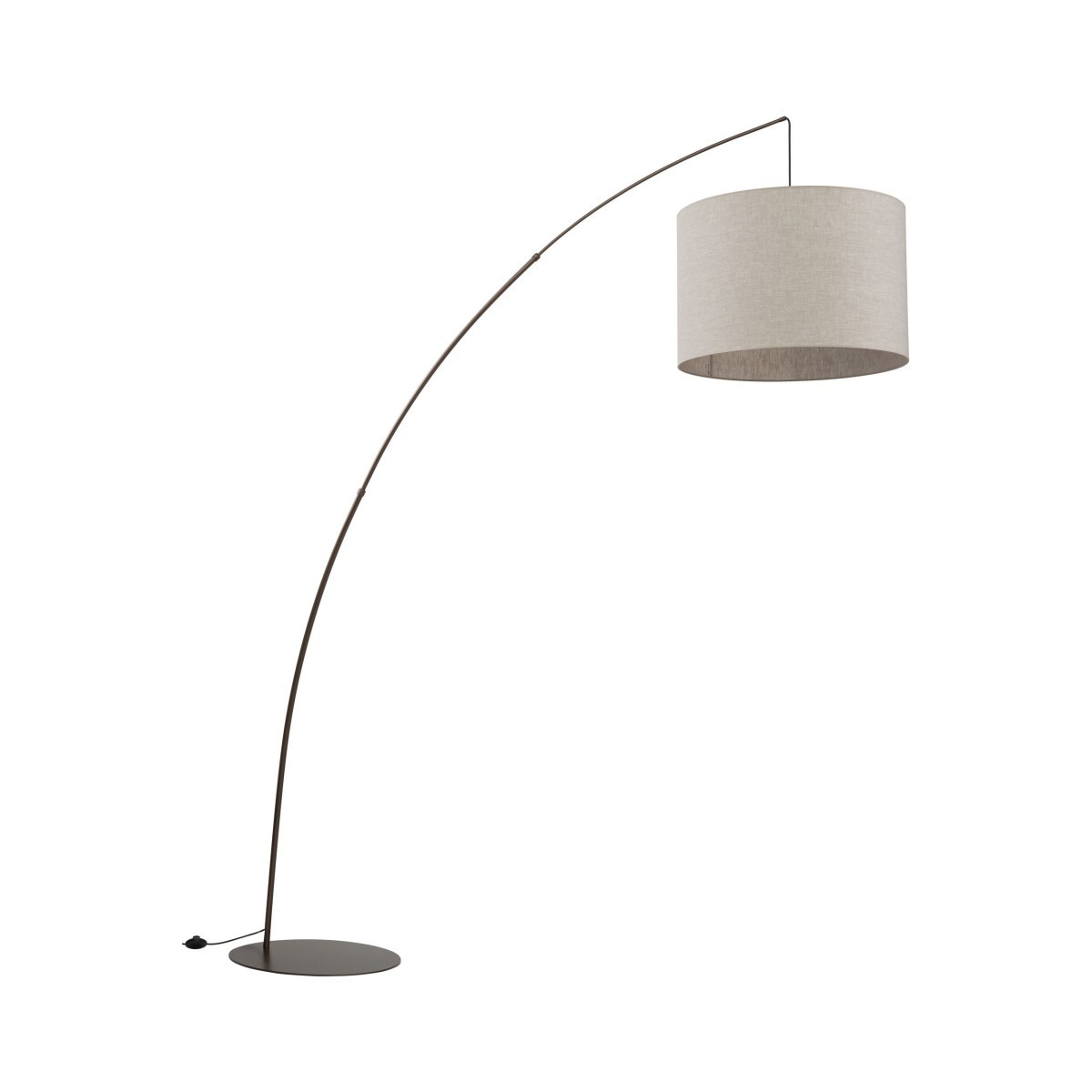 Lampa podłogowa TK-Lighting MOBY TKL6097 kolor - brązowy - len styl Nowoczesny  Boho