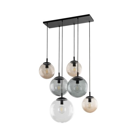 Lampa wisząca TK-Lighting ESME TKL4819  Lampa sufitowa kolor - czarny - transparentny styl Nowoczesny  Glamour