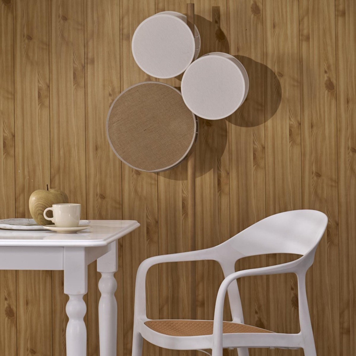 Lampa podłogowa TK-Lighting PULSE TKL5960 kolor - biały - sosna styl Nowoczesny  Boho