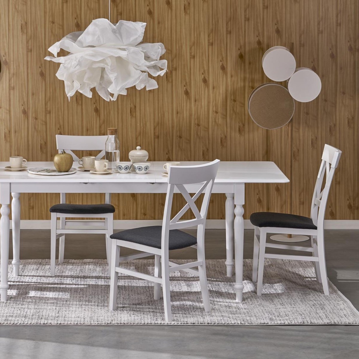 Lampa podłogowa TK-Lighting PULSE TKL5960 kolor - biały - sosna styl Nowoczesny  Boho