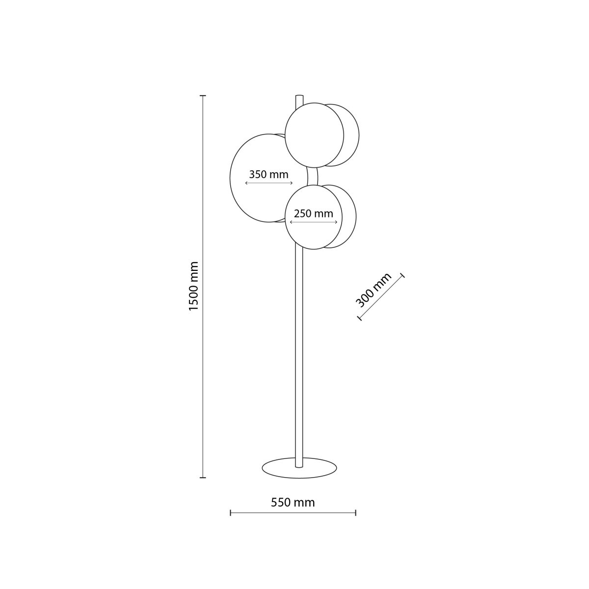 Lampa podłogowa TK-Lighting PULSE TKL5960 kolor - biały - sosna styl Nowoczesny  Boho