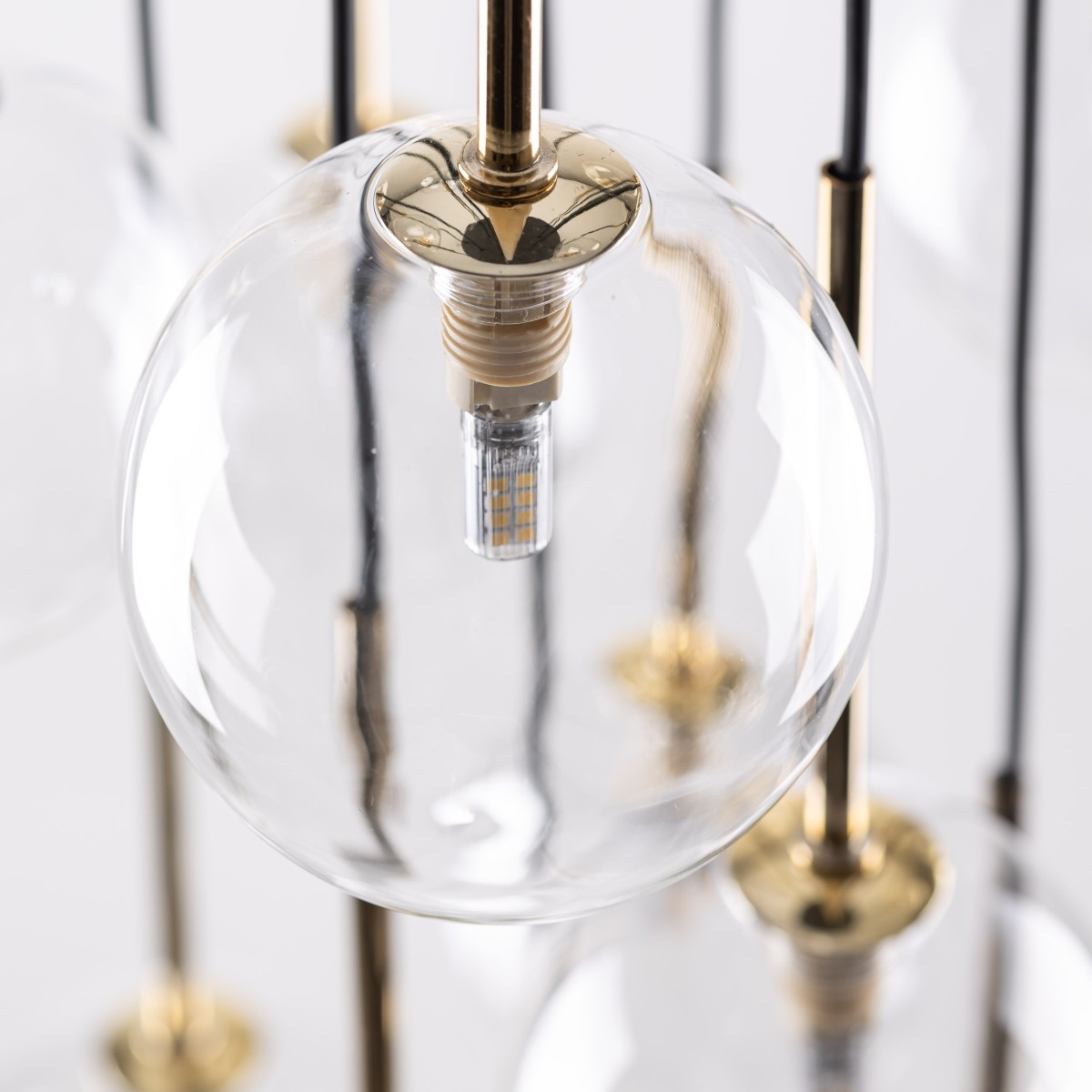 Lampa wisząca TK-Lighting NILOS TKL5945  Lampa sufitowa kolor - złoty - czarny styl Nowoczesny  Glamour