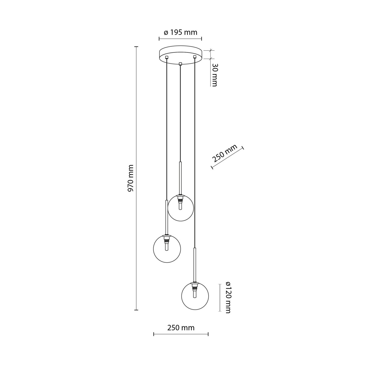 Lampa wisząca TK-Lighting NILOS TKL5942  Lampa sufitowa kolor - złoty - czarny styl Nowoczesny  Glamour