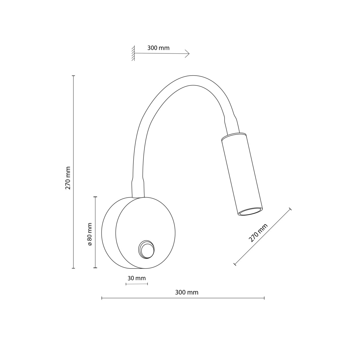 Lampa ścienna TK-Lighting LAGOS TKL5921  Kinkiet kolor - biały styl Nowoczesny  Loftowy