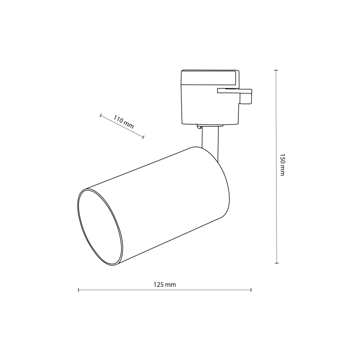 Systemy szynowe TK-Lighting TRACER TKL6895 kolor - czarny styl Nowoczesny  Loftowy
