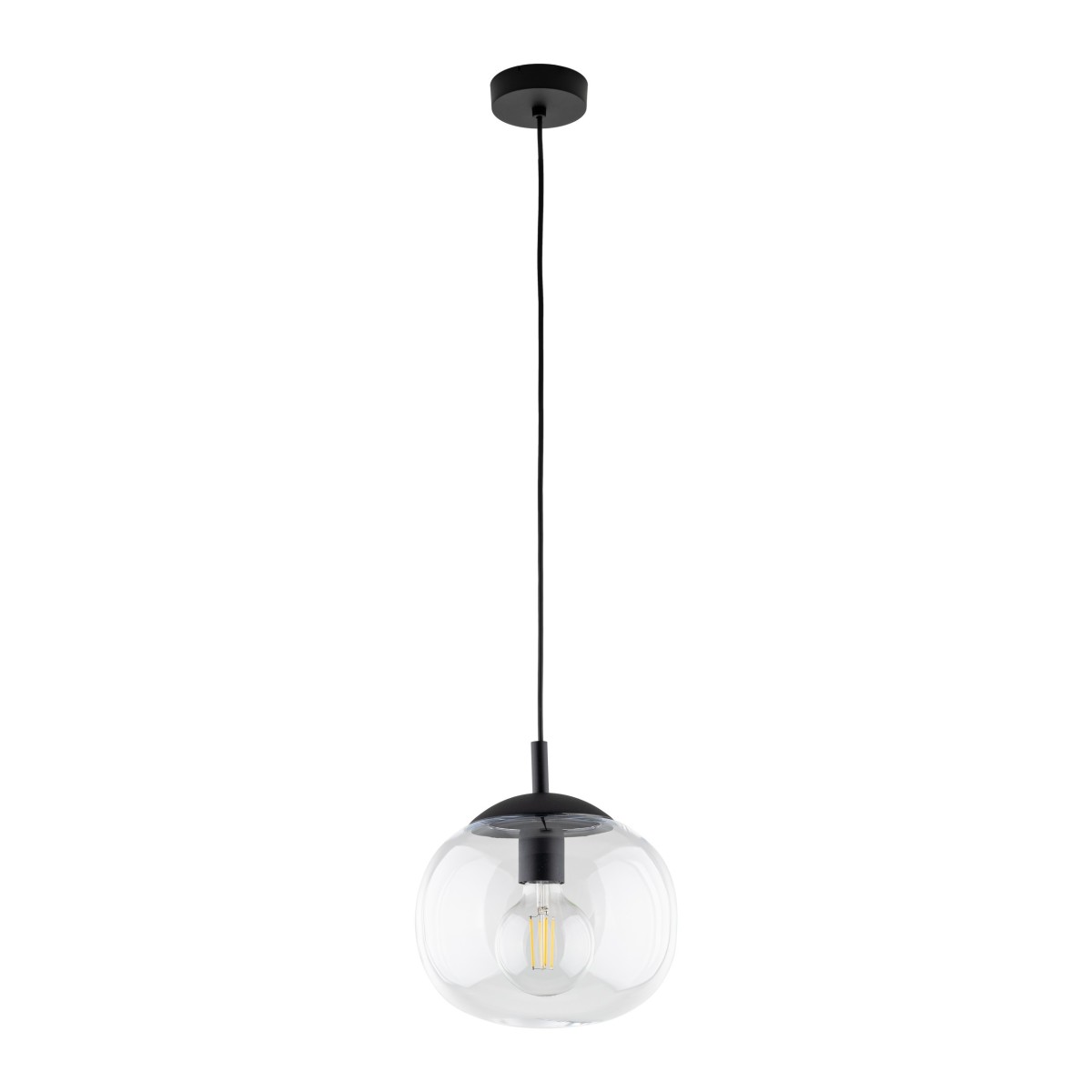 Lampa wisząca TK-Lighting VIBE TKL4816  Lampa sufitowa kolor - czarny - transparentny styl Nowoczesny  Klasyczny