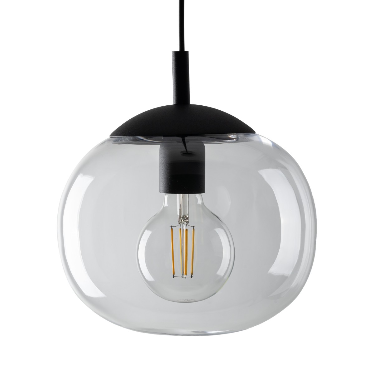 Lampa wisząca TK-Lighting VIBE TKL4816  Lampa sufitowa kolor - czarny - transparentny styl Nowoczesny  Klasyczny