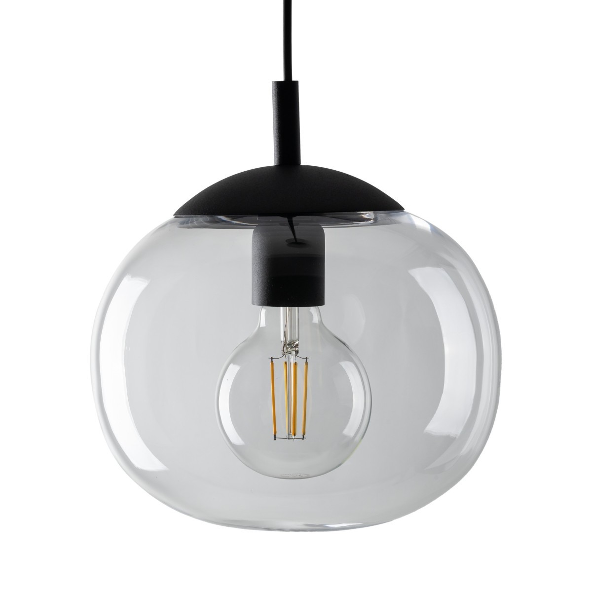 Lampa wisząca TK-Lighting VIBE TKL4816  Lampa sufitowa kolor - czarny - transparentny styl Nowoczesny  Klasyczny