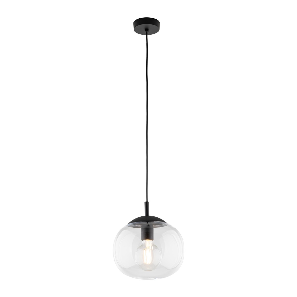 Lampa wisząca TK-Lighting VIBE TKL4816  Lampa sufitowa kolor - czarny - transparentny styl Nowoczesny  Klasyczny