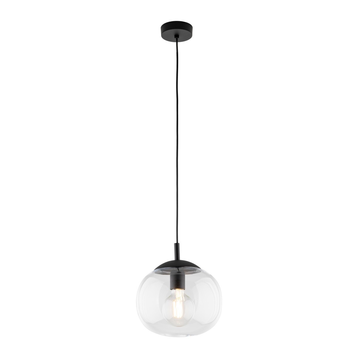 Lampa wisząca TK-Lighting VIBE TKL4816  Lampa sufitowa kolor - czarny - transparentny styl Nowoczesny  Klasyczny